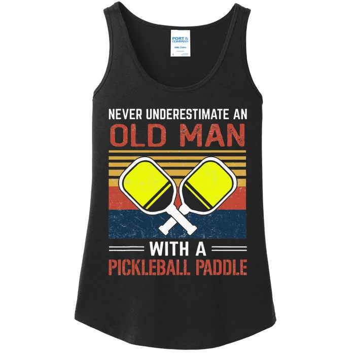 Cool Pickleball Art For Paddle Pickleball Player Dink Ladies Essential Tank