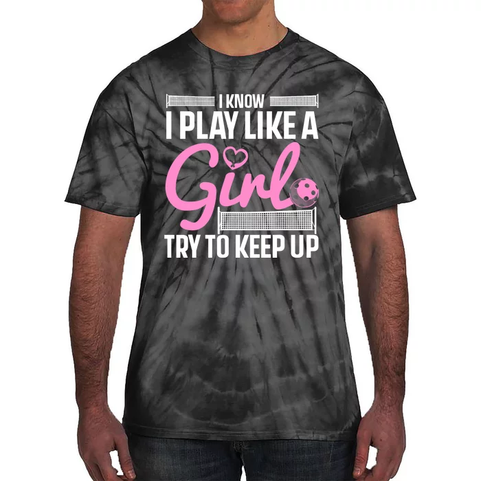 Cool Pickleball Art For Wo Girls Player Pickleball Lover Tie-Dye T-Shirt