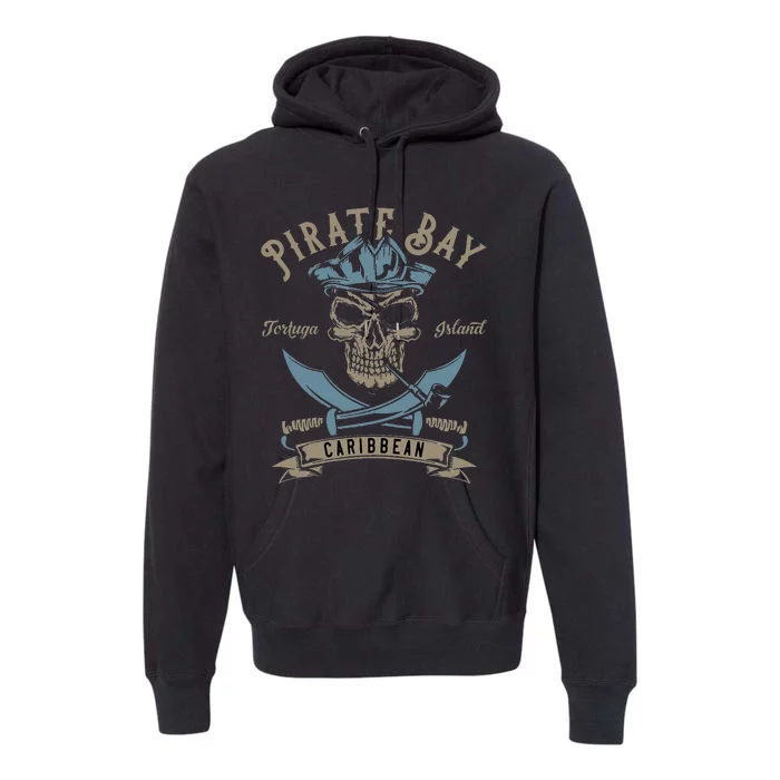 Caribbean Pirate And Saber Pirate Costume Premium Hoodie