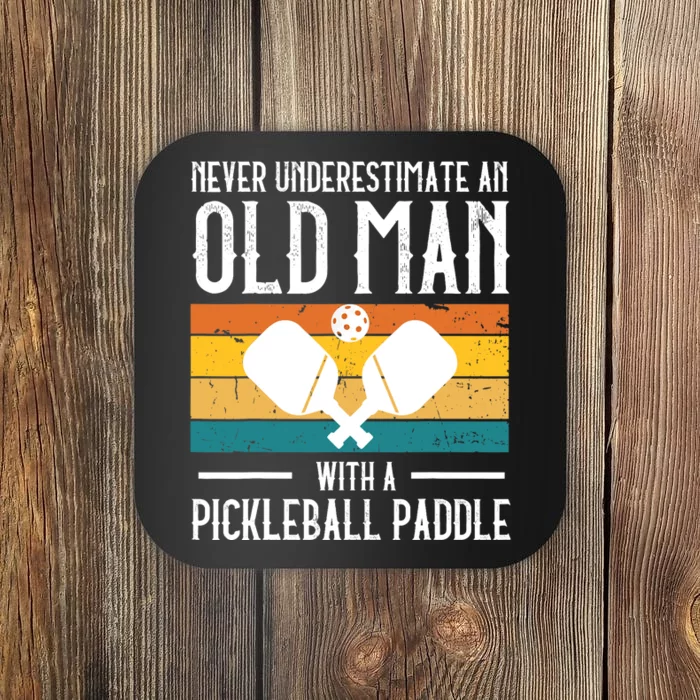 Cool Pickleball Art For Paddle Pickleball Player Coaster