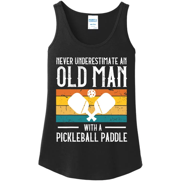 Cool Pickleball Art For Paddle Pickleball Player Ladies Essential Tank