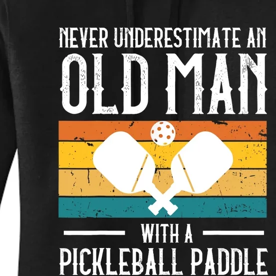 Cool Pickleball Art For Paddle Pickleball Player Women's Pullover Hoodie