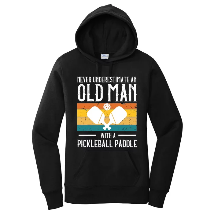 Cool Pickleball Art For Paddle Pickleball Player Women's Pullover Hoodie