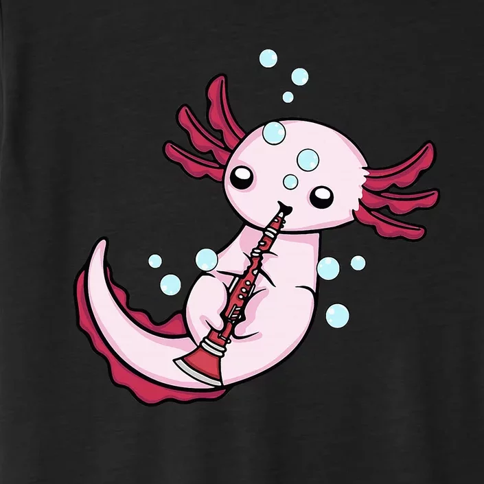 Clarinet Player Axolotl Lover Big Band Music Clarinet ChromaSoft Performance T-Shirt