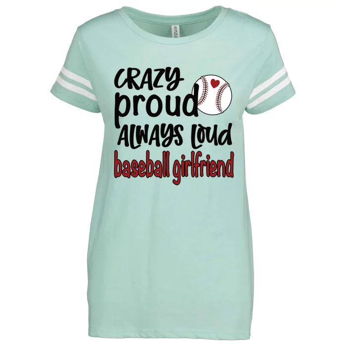 Crazy Proud Always Loud Baseball Friend Gift Enza Ladies Jersey Football T-Shirt