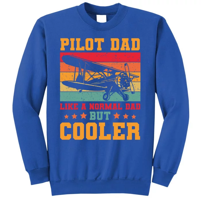 Cool Pilot Art Dad Aircraft Aviation Airplane Pilots Gift Tall Sweatshirt