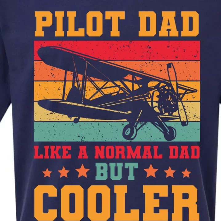 Cool Pilot Art Dad Aircraft Aviation Airplane Pilots Gift Sueded Cloud Jersey T-Shirt