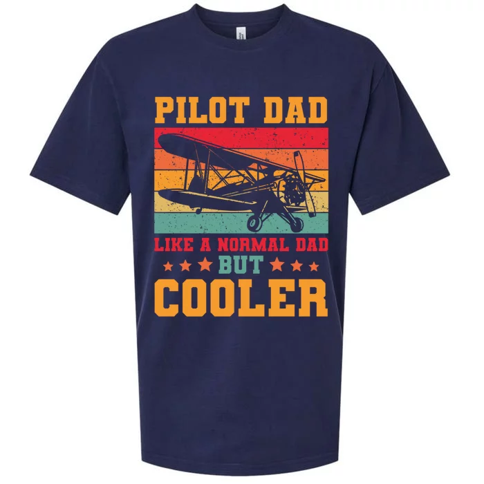 Cool Pilot Art Dad Aircraft Aviation Airplane Pilots Gift Sueded Cloud Jersey T-Shirt