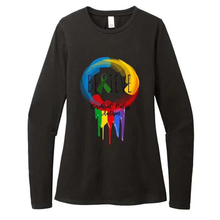 Cerebral Palsy Autism Awareness Dreamcatcher Gift Colors Gift Womens CVC Long Sleeve Shirt