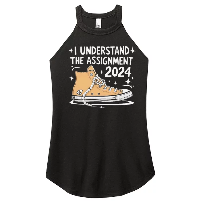 Chucks Pearls And The Harris Agenda Women’s Perfect Tri Rocker Tank