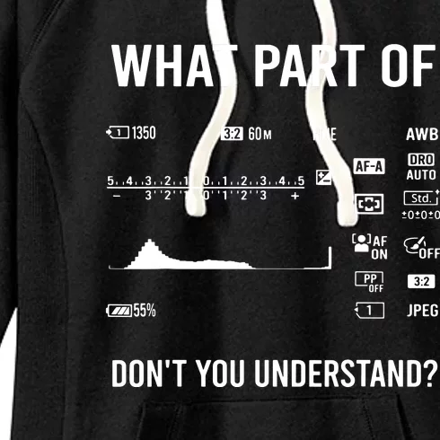 Cool Photography Art For Men Women Camera Photographer Women's Fleece Hoodie