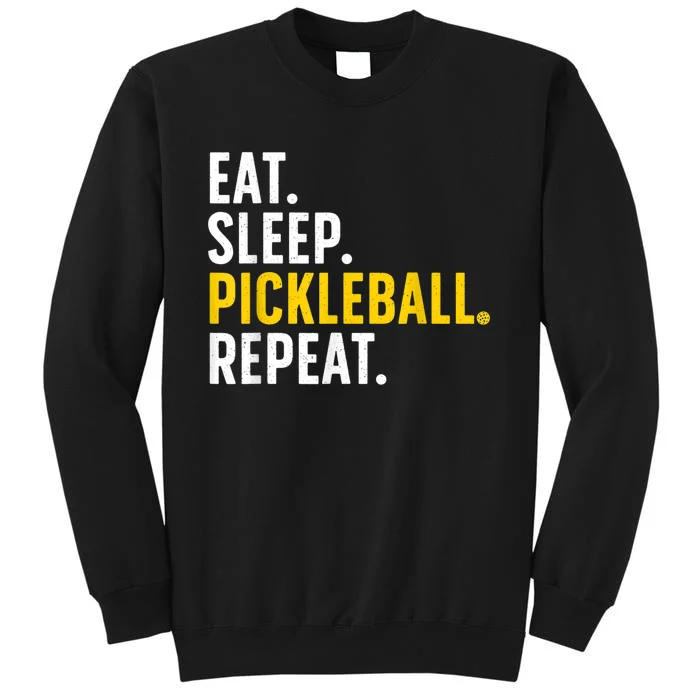 Cool Pickleball Art For Men Women Pickle Ball Lovers Players Tall Sweatshirt