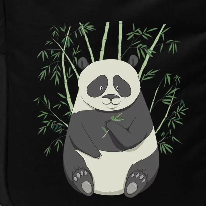 Cute Panda And Bamboo Tee Kawaii Anime Panda Lover Cute Gift Impact Tech Backpack