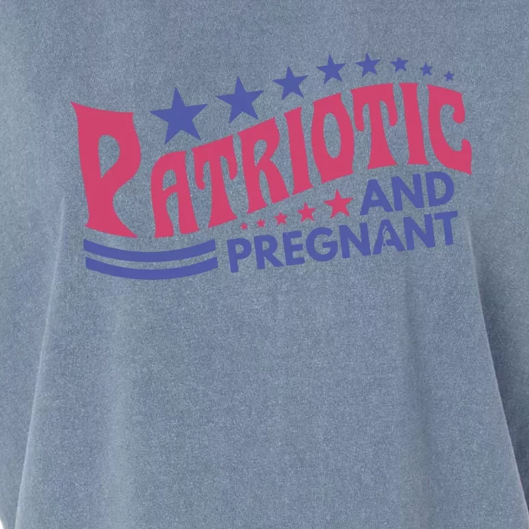 Couples Patriotic And Pregnant Garment-Dyed Women's Muscle Tee