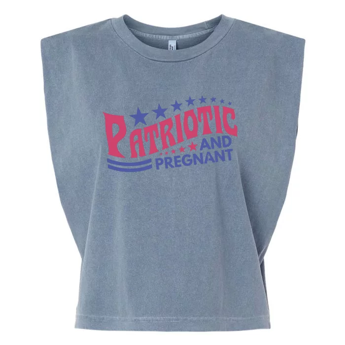 Couples Patriotic And Pregnant Garment-Dyed Women's Muscle Tee