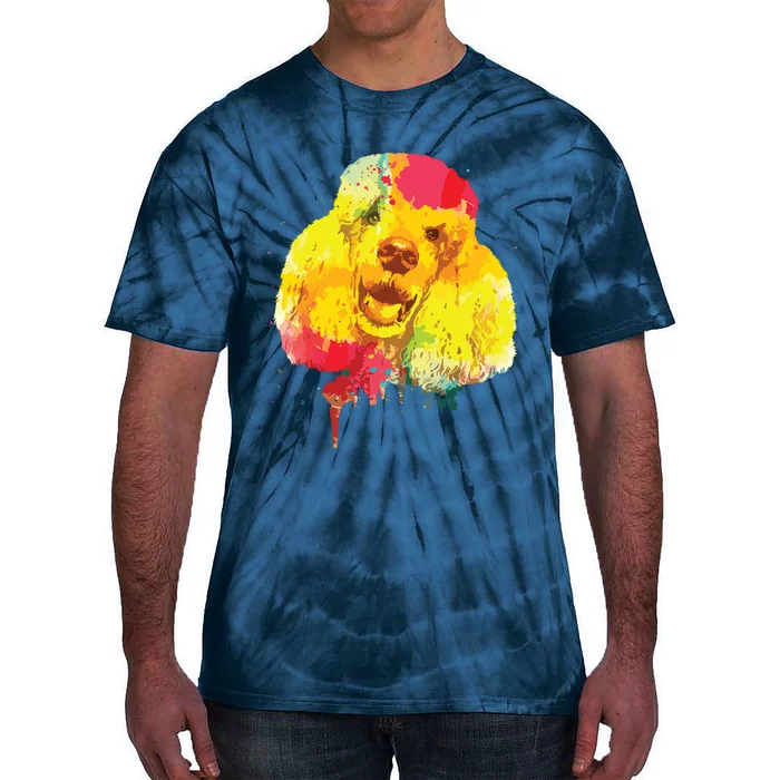 Cool Poodle Art For Men Women Colorful Dog Poodle Lovers Tie-Dye T-Shirt