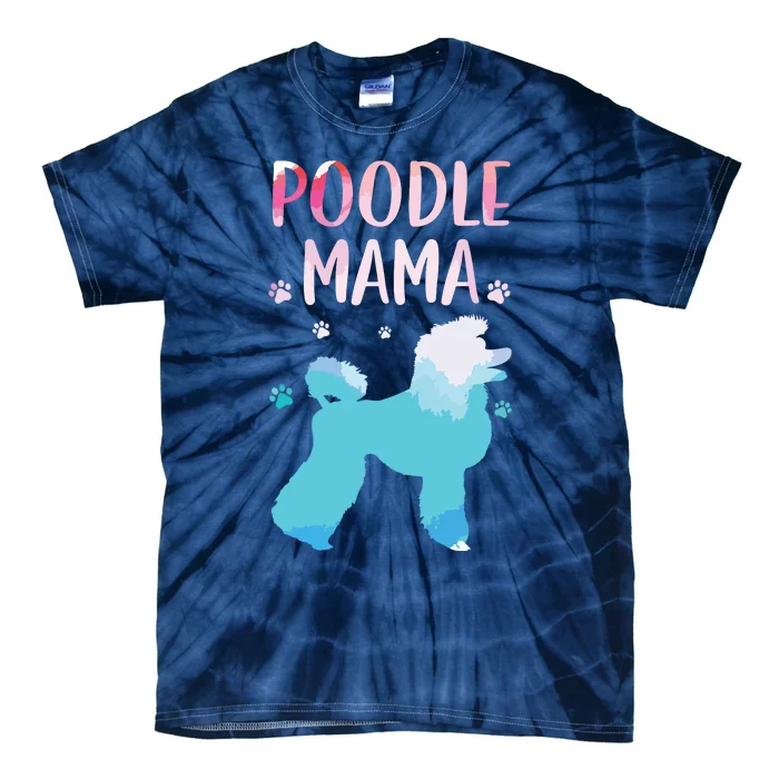 Cool Poodle Art For Women Mom Pet Dog Standard Poodle Lovers Tie-Dye T-Shirt