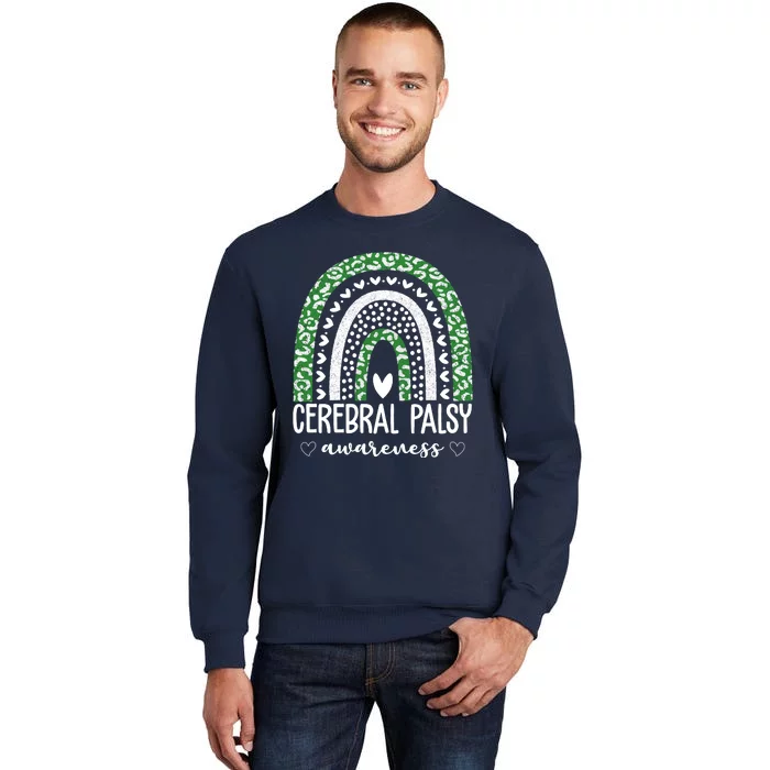 Cerebral Palsy Awareness Rainbow Heart Tall Sweatshirt