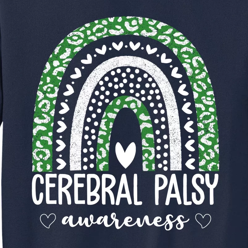 Cerebral Palsy Awareness Rainbow Heart Tall Sweatshirt