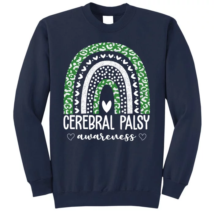 Cerebral Palsy Awareness Rainbow Heart Tall Sweatshirt