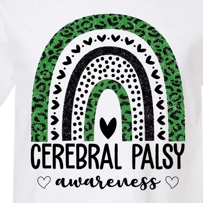 Cerebral Palsy Awareness Rainbow Heart Garment-Dyed Heavyweight T-Shirt