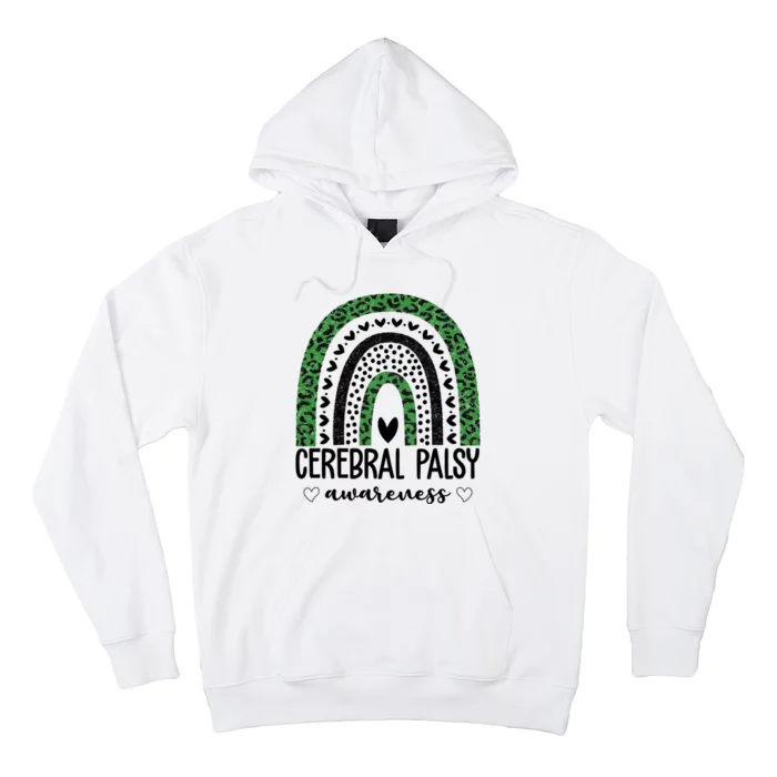 Cerebral Palsy Awareness Rainbow Heart Hoodie