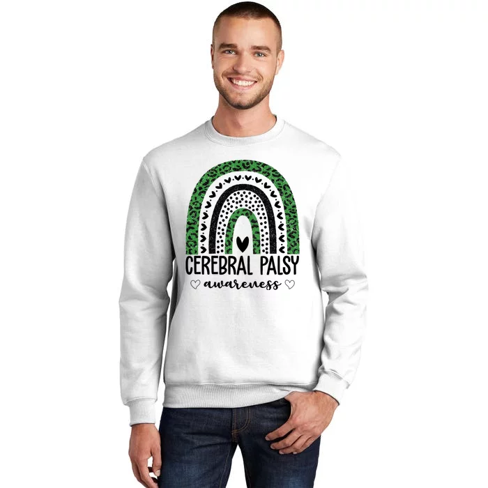 Cerebral Palsy Awareness Rainbow Heart Sweatshirt