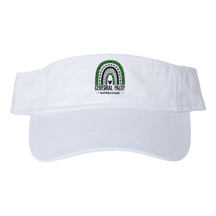 Cerebral Palsy Awareness Rainbow Heart Valucap Bio-Washed Visor