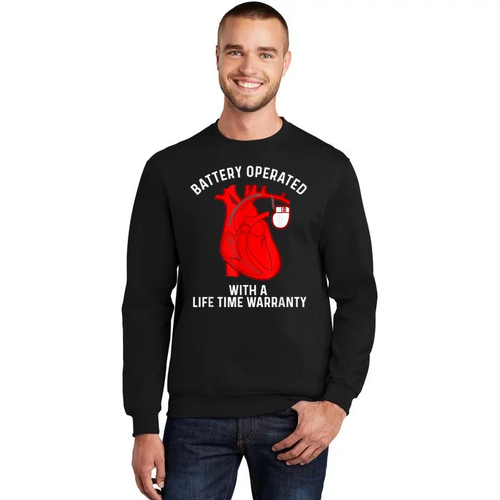 Cool Pacemaker Art For Men Women Artificial Heart Pacemaker Tall Sweatshirt