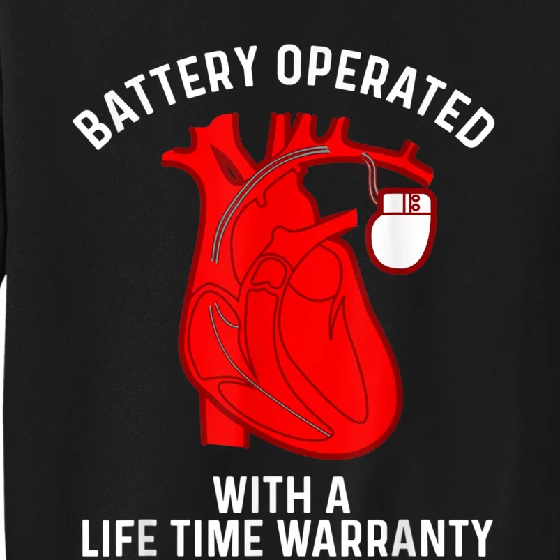 Cool Pacemaker Art For Men Women Artificial Heart Pacemaker Tall Sweatshirt