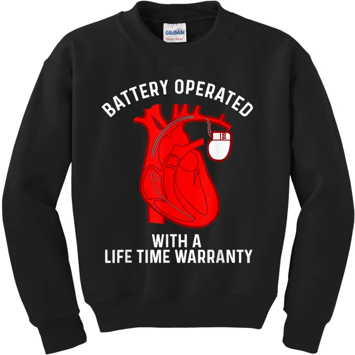 Cool Pacemaker Art For Men Women Artificial Heart Pacemaker Kids Sweatshirt