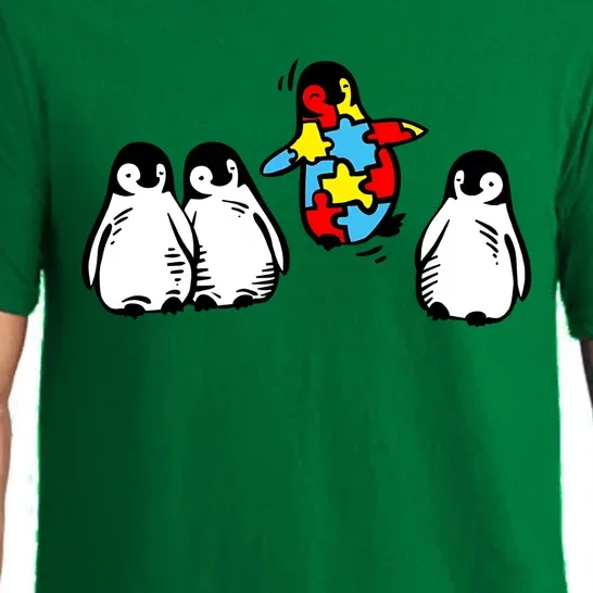 Cute Penguin Autism Awareness Neurodiversity Pajama Set