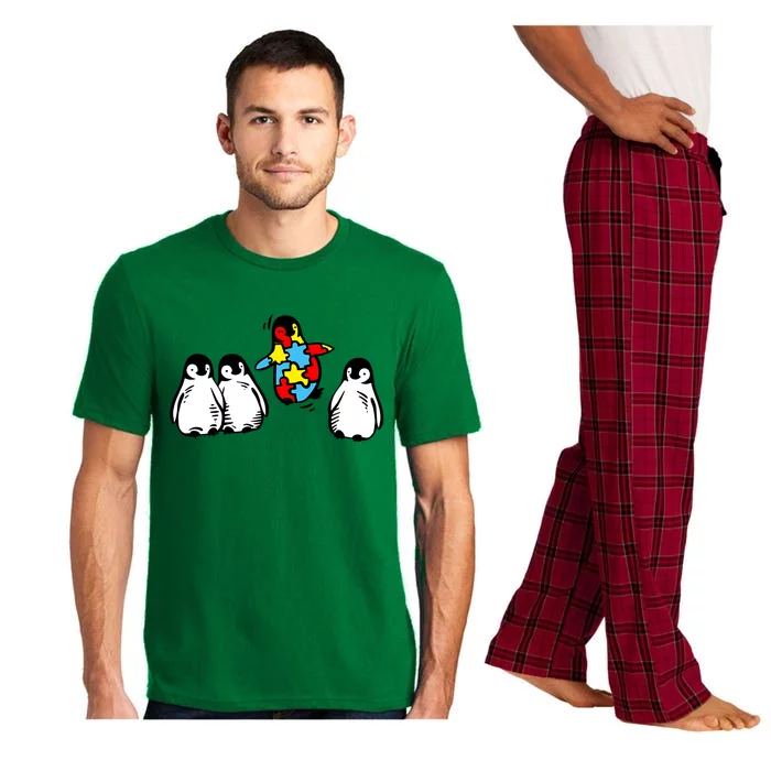 Cute Penguin Autism Awareness Neurodiversity Pajama Set