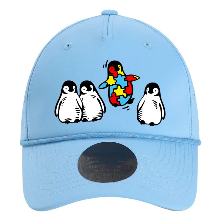 Cute Penguin Autism Awareness Neurodiversity Performance The Dyno Cap