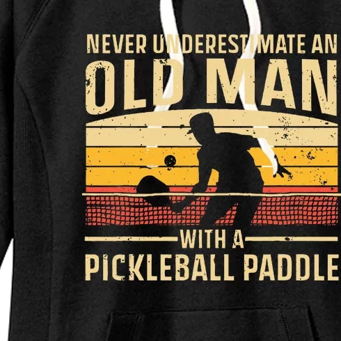 Cool Pickleball Art For Women Paddle Pickleball Player Women's Fleece Hoodie