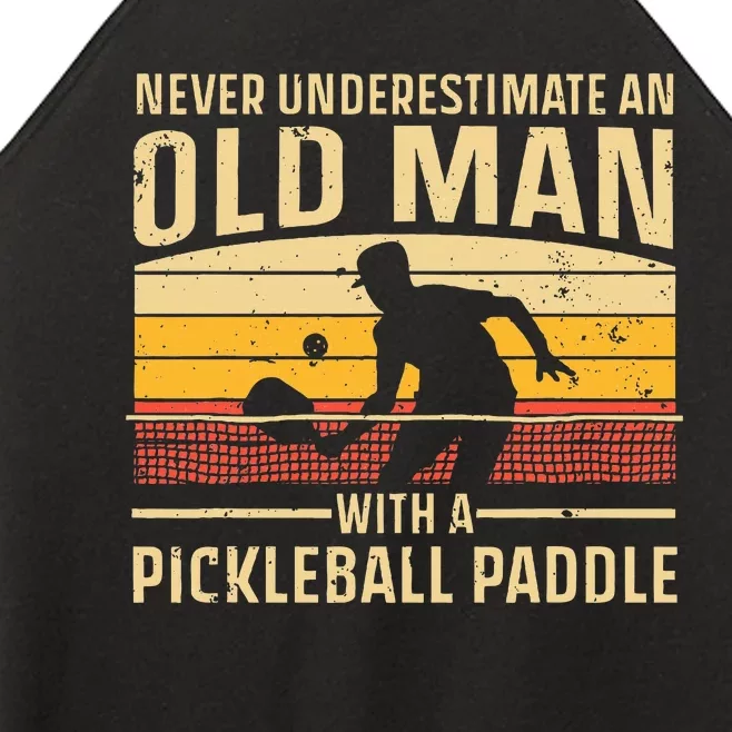 Cool Pickleball Art For Women Paddle Pickleball Player Women’s Perfect Tri Rocker Tank