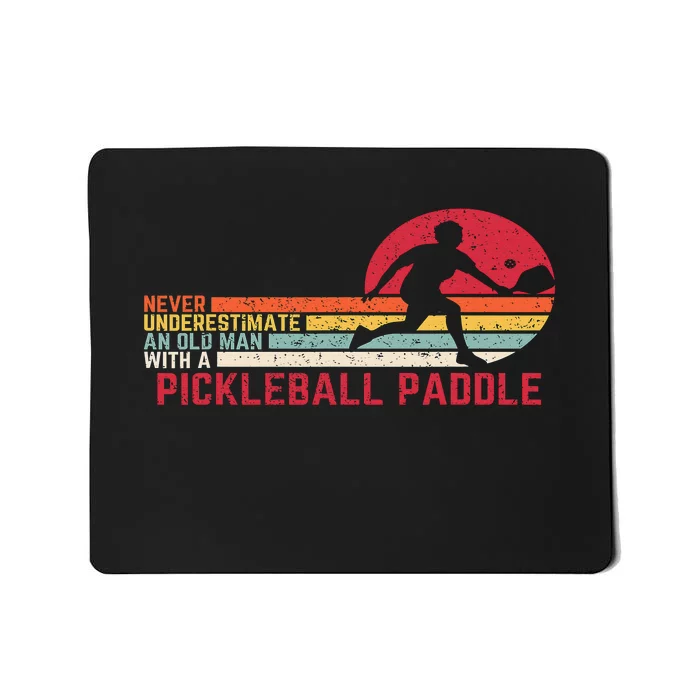 Cool Pickleball Art Paddle Pickleball Player Mousepad