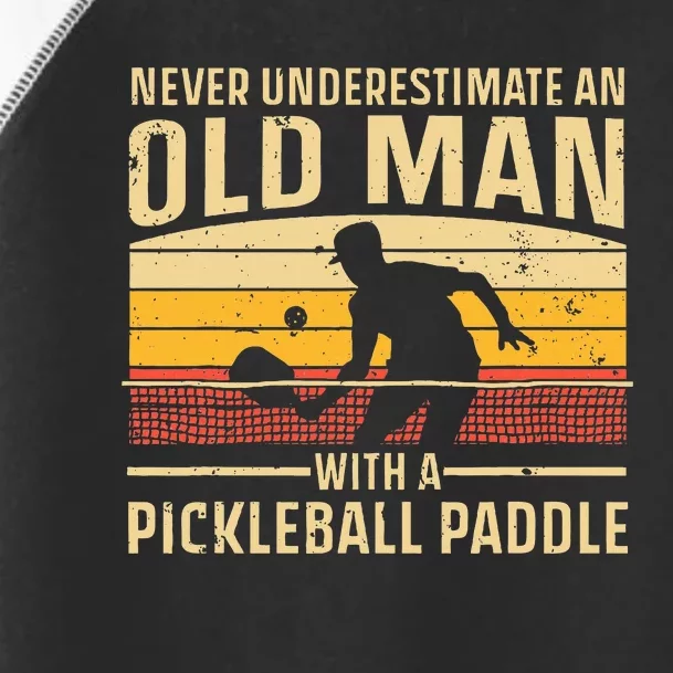 Cool Pickleball Art Paddle Pickleball Player Toddler Fine Jersey T-Shirt