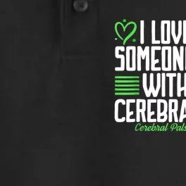 Cerebral Palsy Awareness I Love Someone With Cerebral Palsy Dry Zone Grid Performance Polo