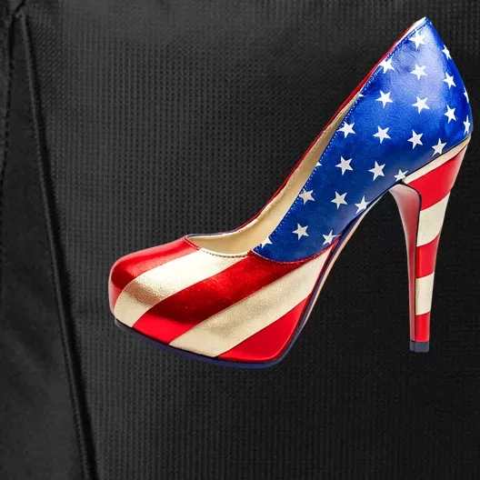 Cute Patriotic American Usa Flag Heels Shoes City Backpack