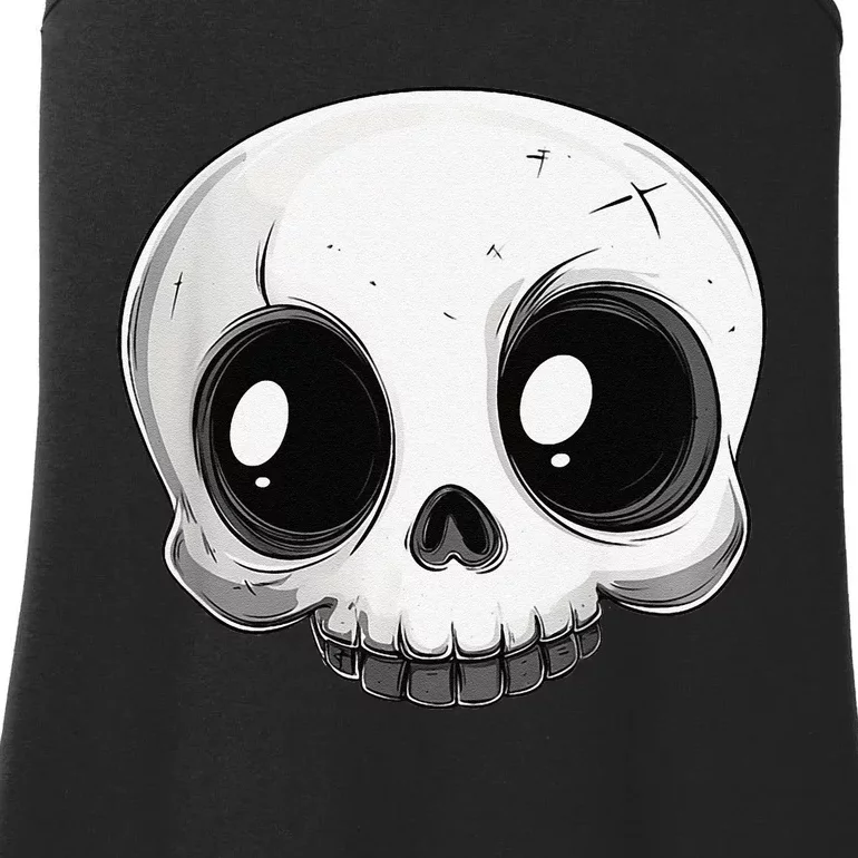 Cute Playful And Stylish Skull For Halloween Or Anytime Ladies Essential Tank