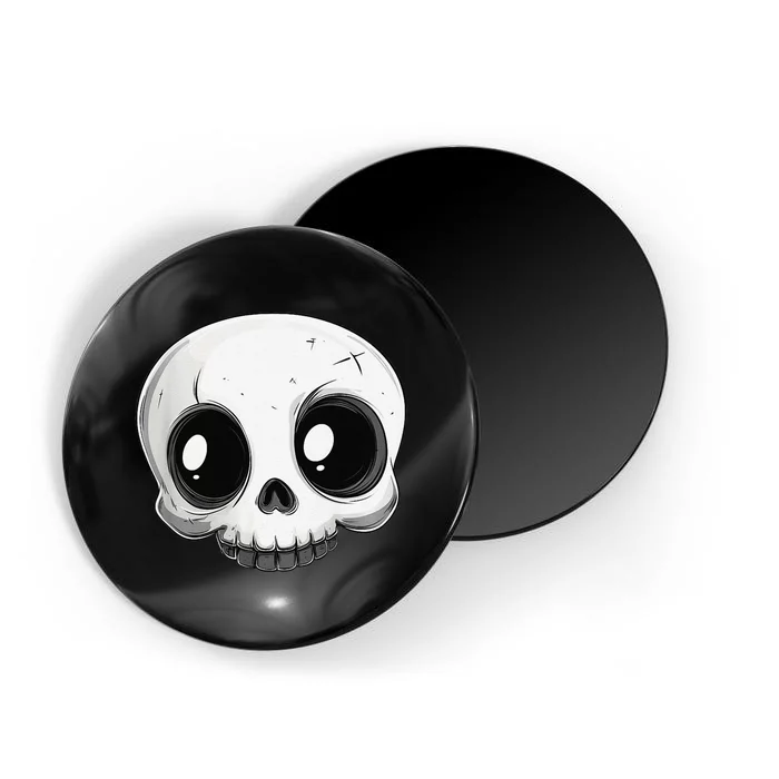 Cute Playful And Stylish Skull For Halloween Or Anytime Magnet