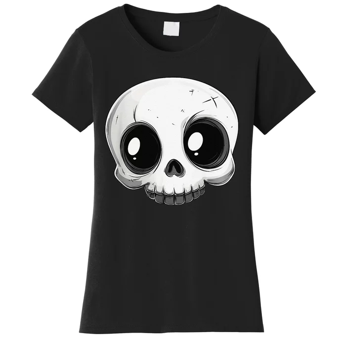 Cute Playful And Stylish Skull For Halloween Or Anytime Women's T-Shirt