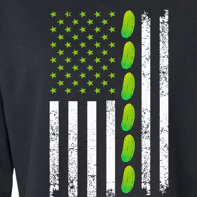 Cool Pickle Art For Gag Dill Pickle Costume Cropped Pullover Crew