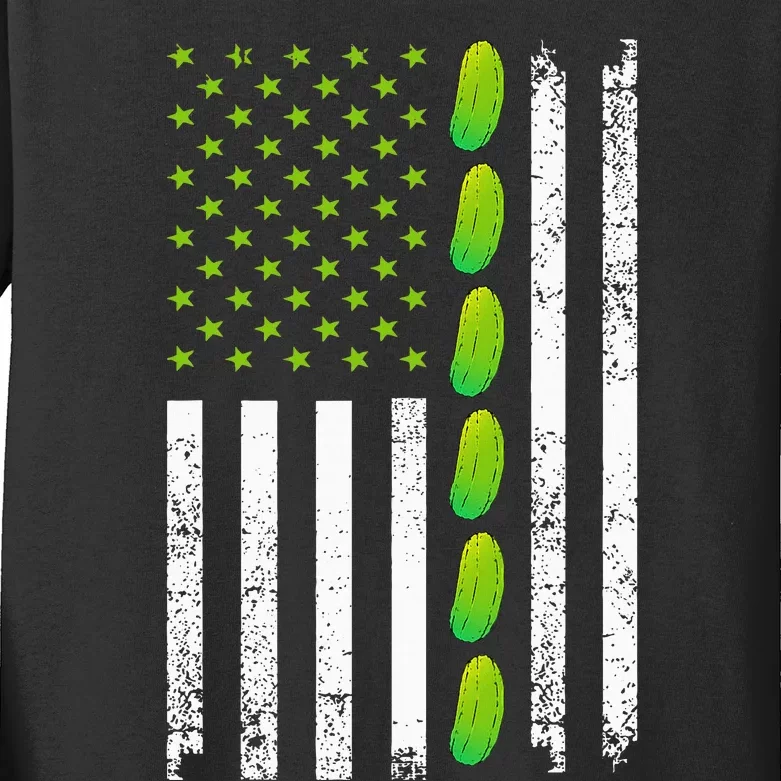 Cool Pickle Art For Gag Dill Pickle Costume Kids Long Sleeve Shirt