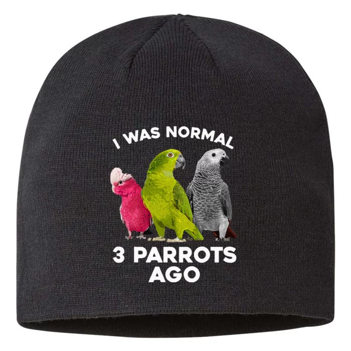 Cool Parrot Art Cockatoo Cockatiel Macaw Bird 8 1/2in Sustainable Knit Beanie