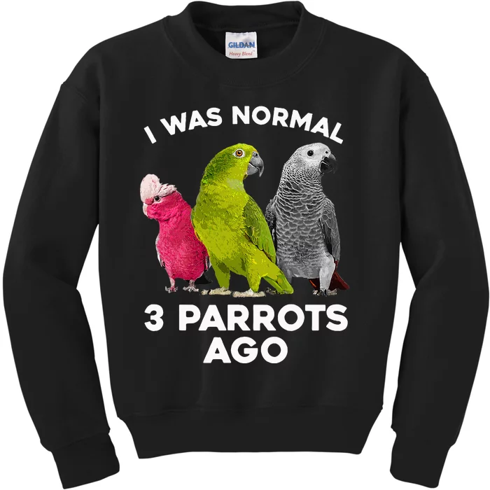 Cool Parrot Art Cockatoo Cockatiel Macaw Bird Kids Sweatshirt