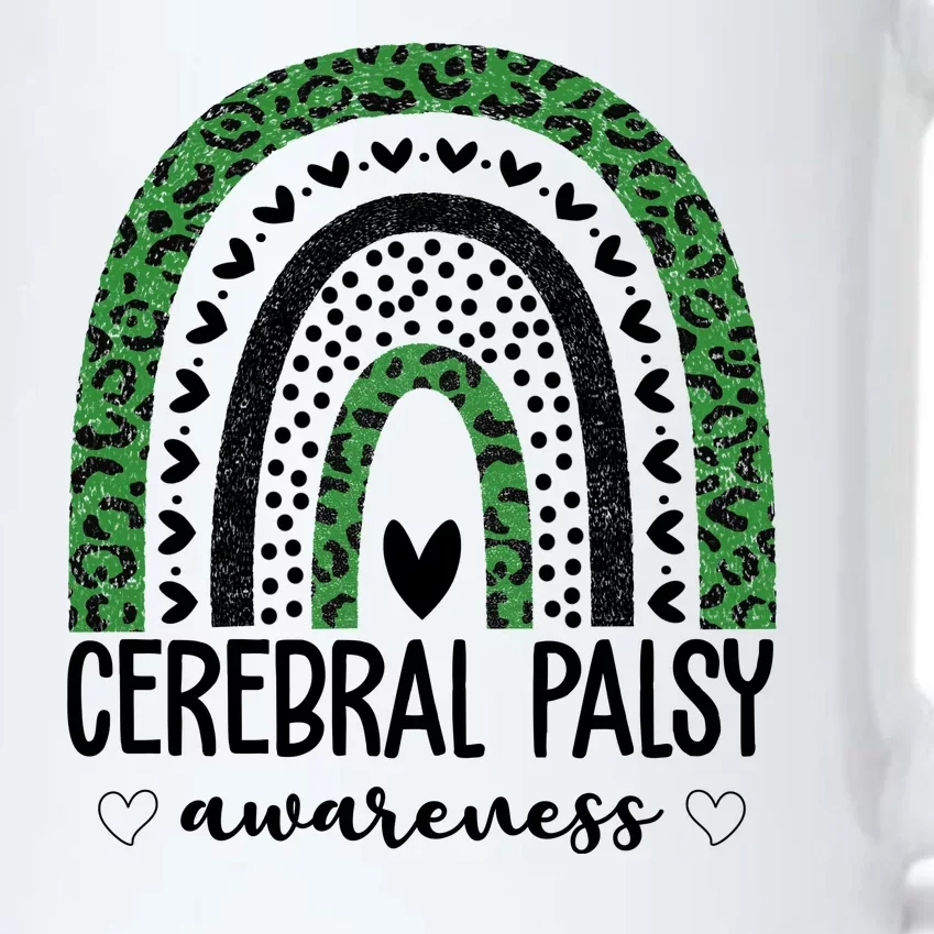 Cerebral Palsy Awareness Rainbow Black Color Changing Mug