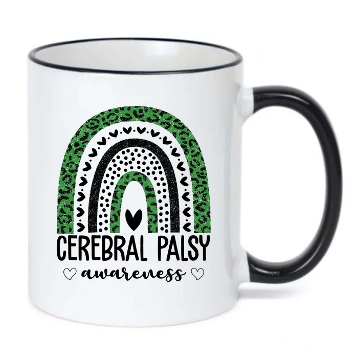 Cerebral Palsy Awareness Rainbow Black Color Changing Mug