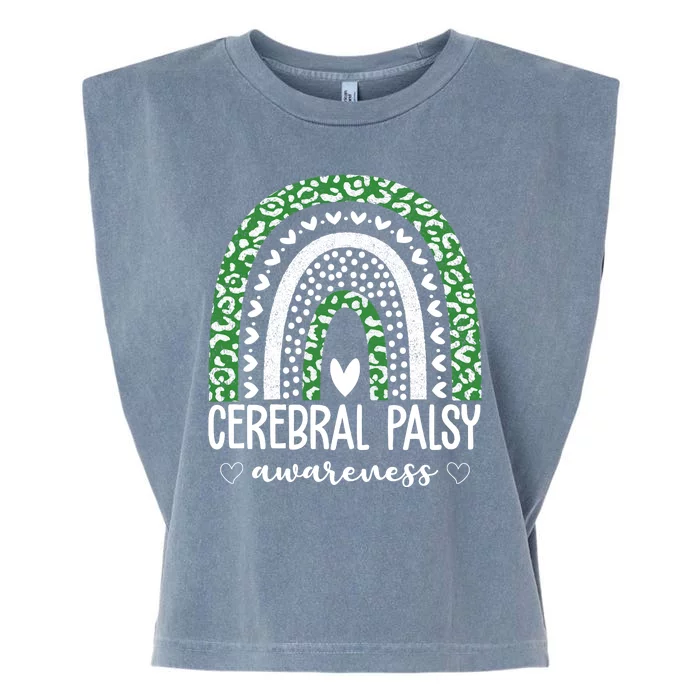 Cerebral Palsy Awareness Rainbow Garment-Dyed Women's Muscle Tee